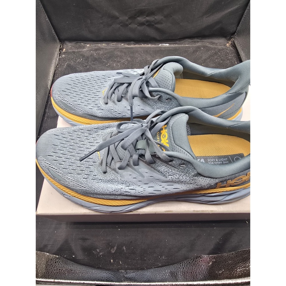 Size 11.5 - Hoka One One HOKA Clifton 8 Goblin Blue Mountain Spring - Picture 2 of 7